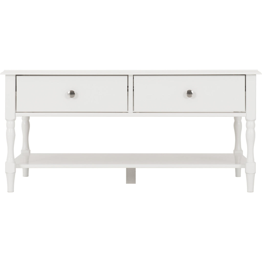 Stratford 2 Drawer Coffee Table - White
