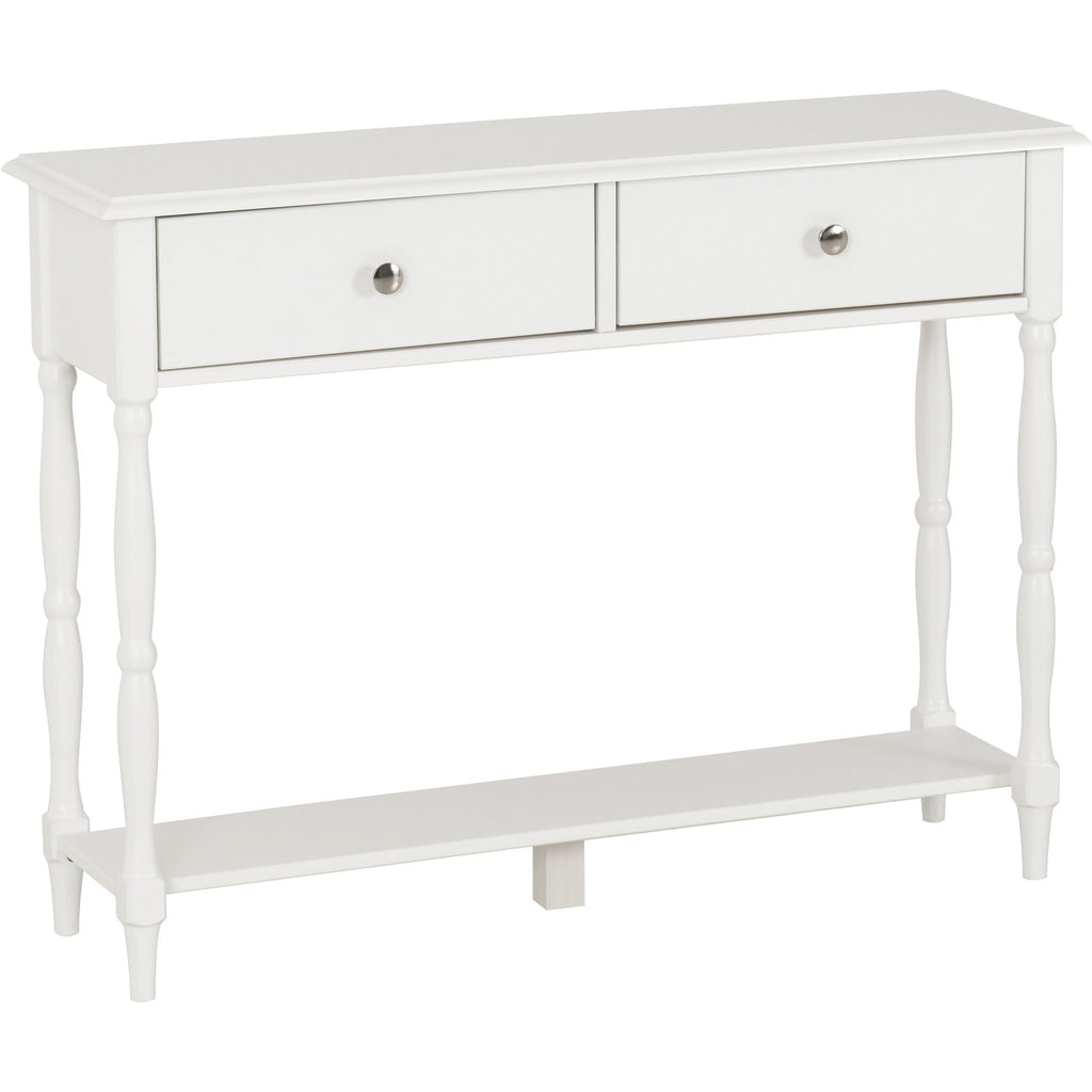 Stratford 2 Drawer Console Table - White