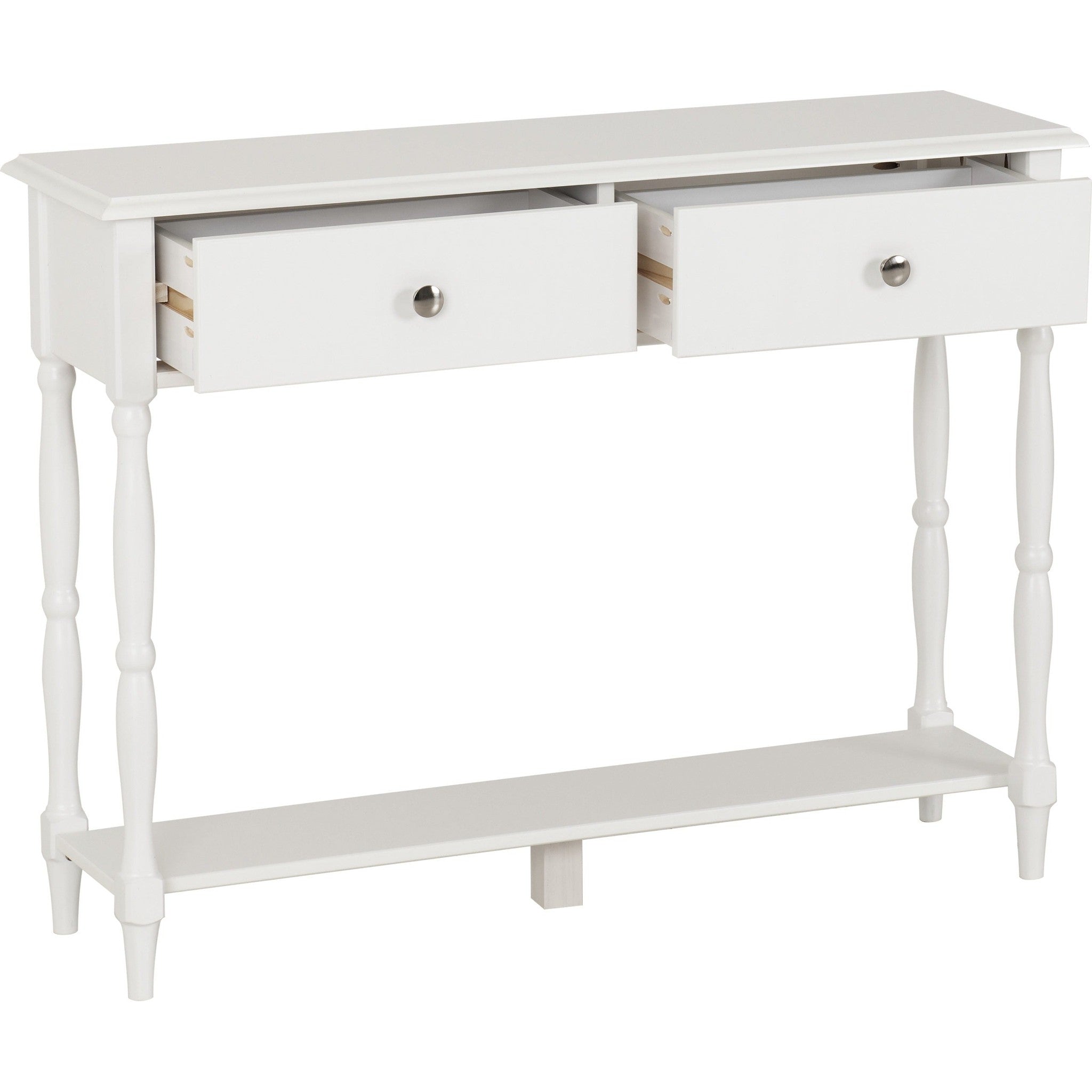 Stratford 2 Drawer Console Table - White