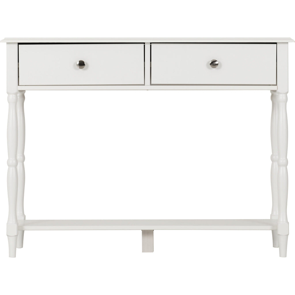 Stratford 2 Drawer Console Table - White