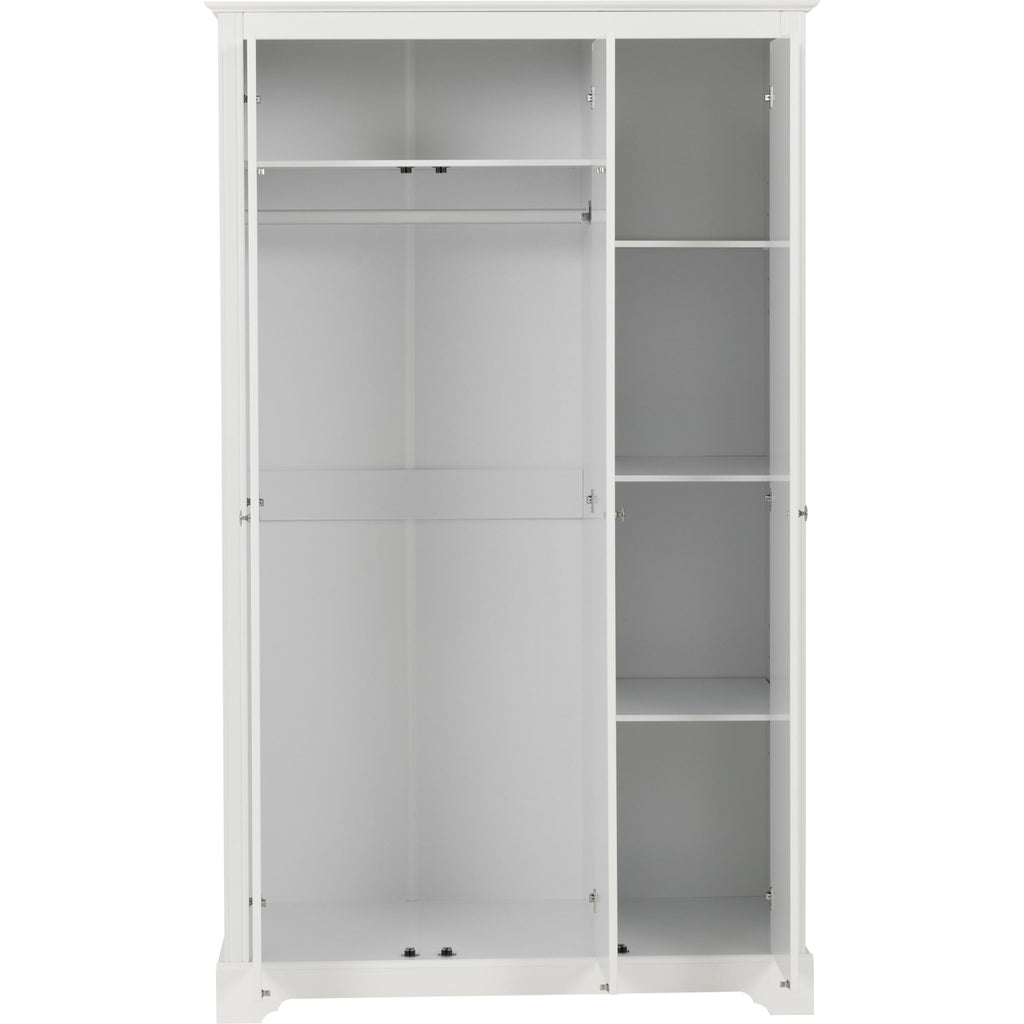 Stratford 3 Door Wardrobe - White