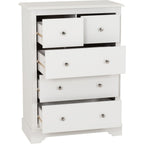 Stratford 3+2 Drawer Chest - White