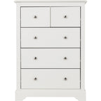 Stratford 3+2 Drawer Chest - White