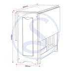 Santos Butterfly Dining Set X4 Chairs - Green/Distressed Waxed Pine