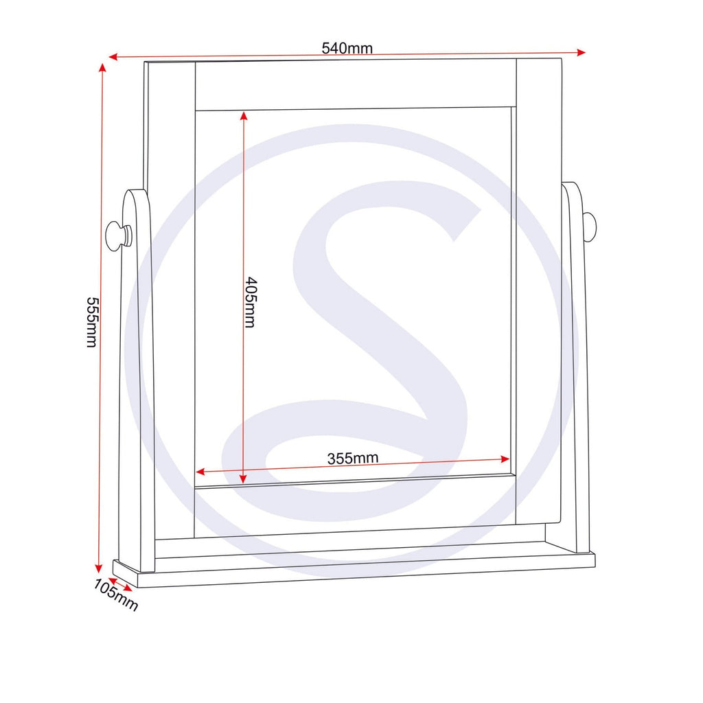 Seville Dressing Table Set - White Gloss/Light Oak Effect Veneer