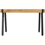 Treviso & Quebec Dining Set X4 Chairs - Light Oak Effect/Grey Pu