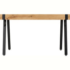 Treviso & Quebec Dining Set X4 Chairs - Light Oak Effect/Brown Pu