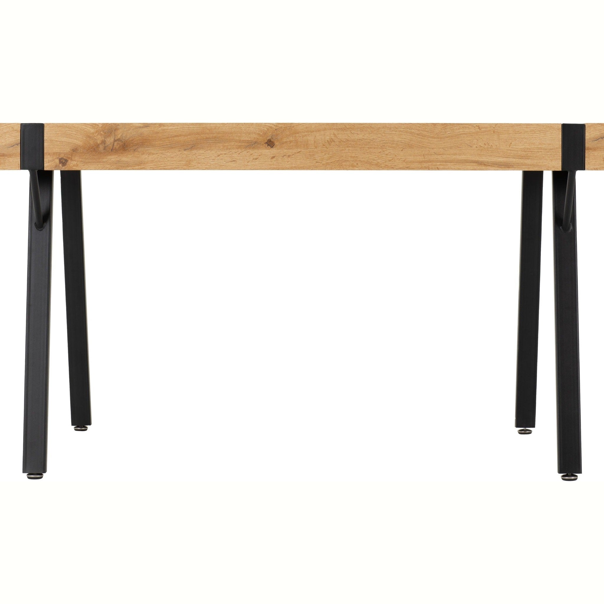 Treviso & Quebec Dining Set X4 Chairs - Light Oak Effect/Brown Pu