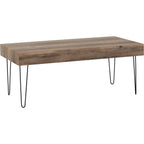 Troy Coffee Table - Medium Oak Effect/Black