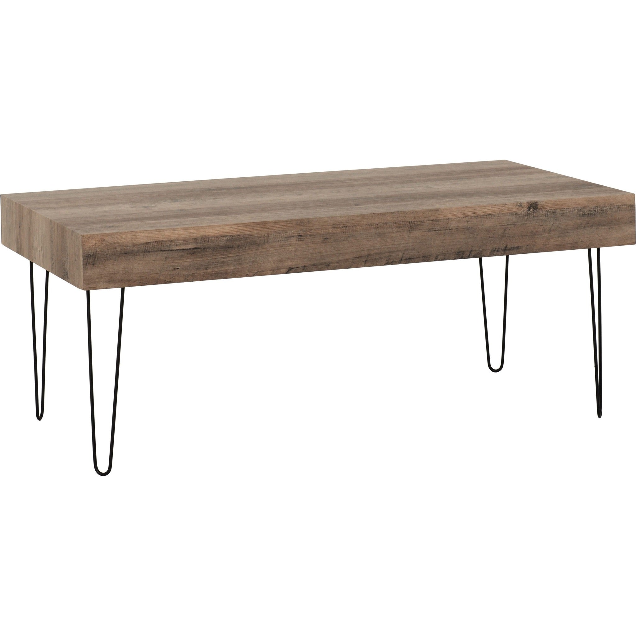 Troy Coffee Table - Medium Oak Effect/Black