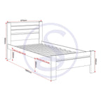 Toledo 3' Bed - White