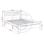 Toledo 5' Bed - Dark Grey
