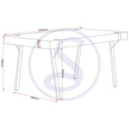 Treviso Dining Table - Light Oak Effect