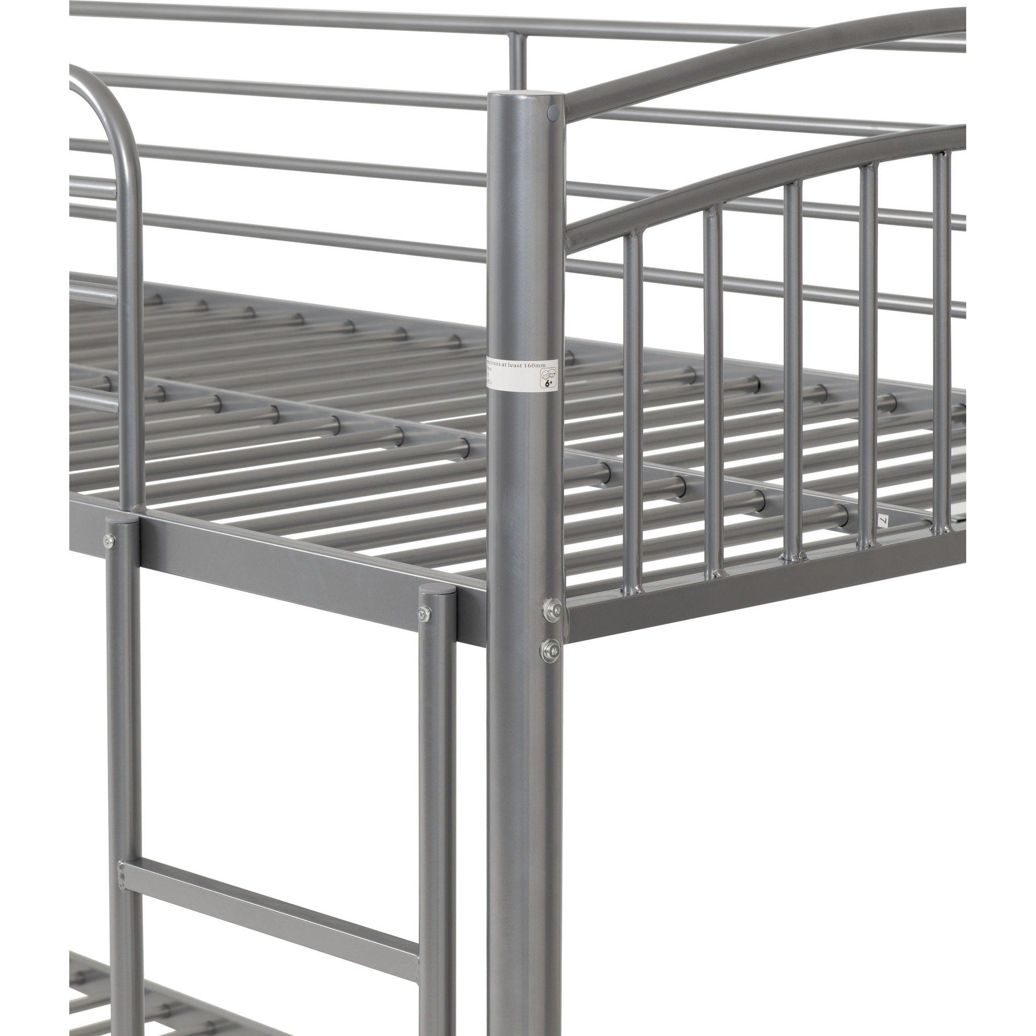 Ventura 3' Bunk Bed - Silver