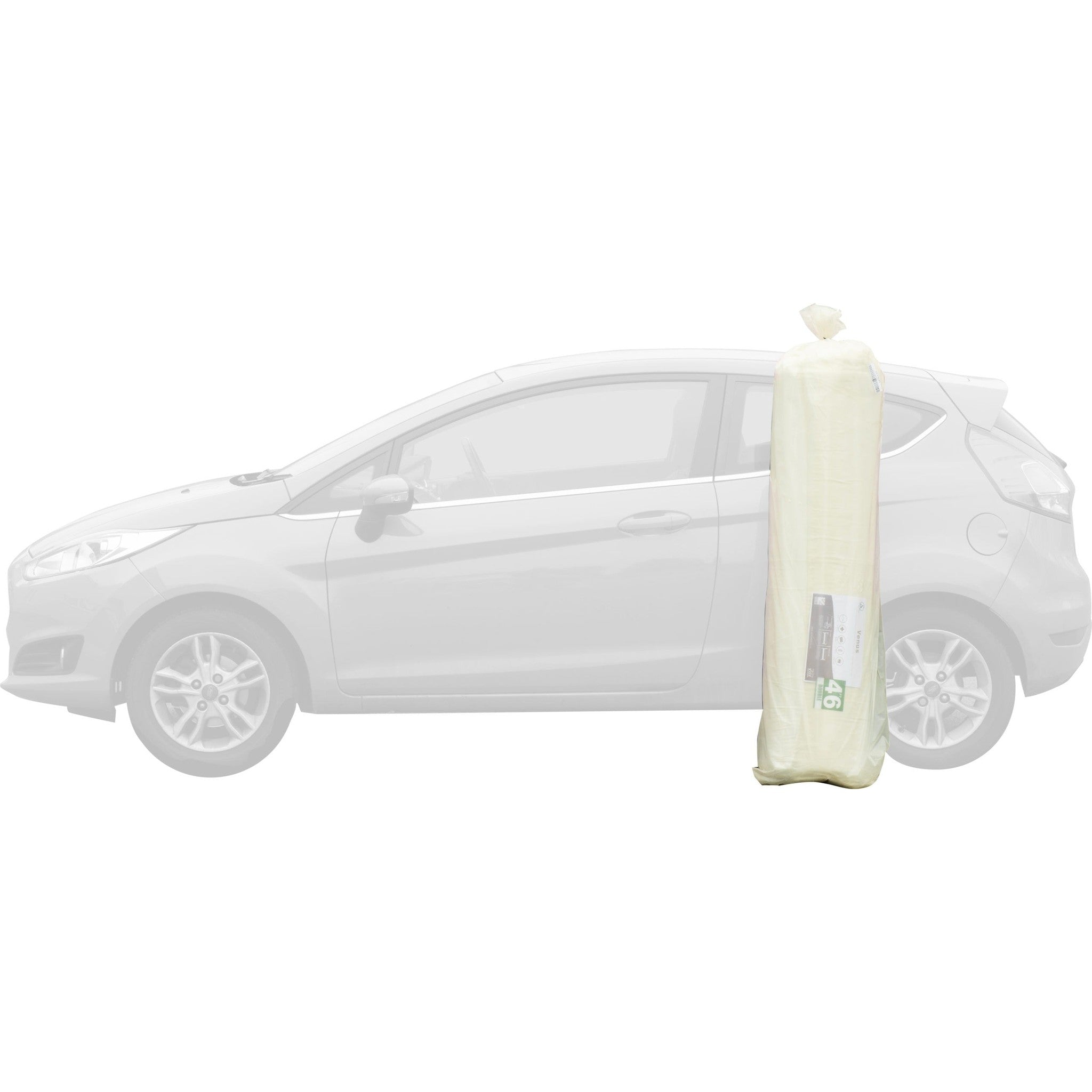 Venus 5' Memory Cool Rolled Mattress - White Fabric