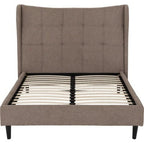 Verona 5' Bed - Brown Fabric