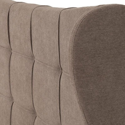 Verona 5' Bed - Brown Fabric