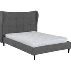 Verona 4'6" Bed - Grey Fabric