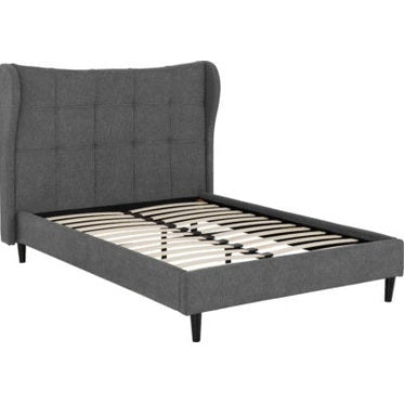 Verona 4'6" Bed - Grey Fabric