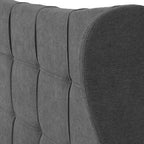 Verona 4'6" Bed - Grey Fabric