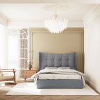 Verona 5' Ottoman Bed - Grey Fabric