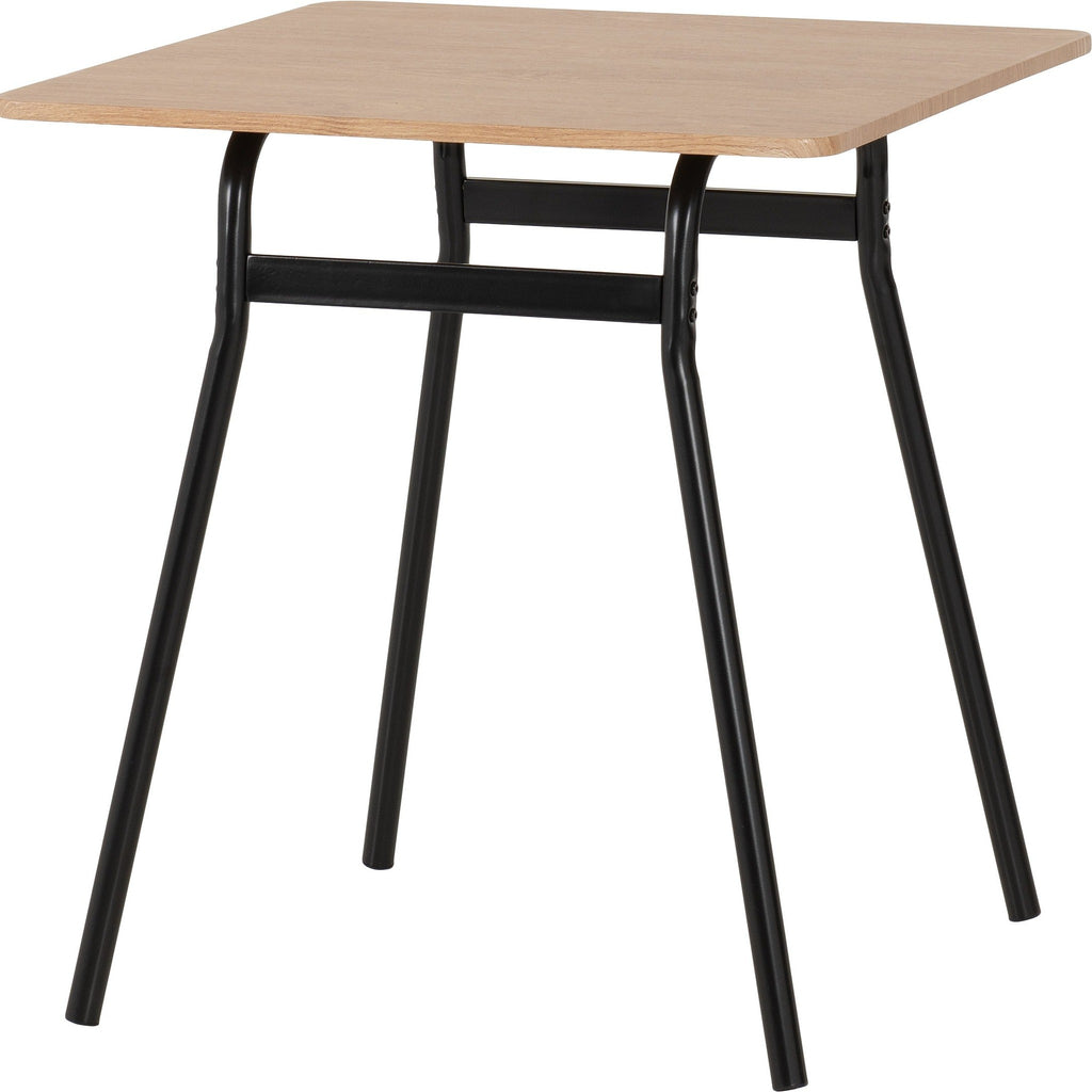 Warren 1+2 Dining Set - Russet Oak Effect/Black