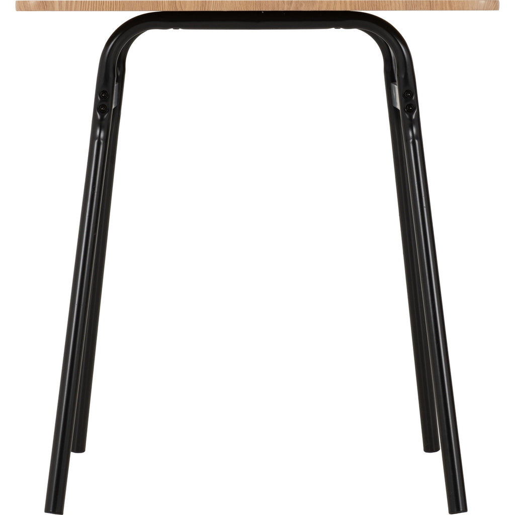 Warren 1+2 Dining Set - Russet Oak Effect/Black