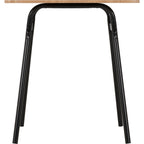 Warren 1+2 Dining Set - Russet Oak Effect/Black