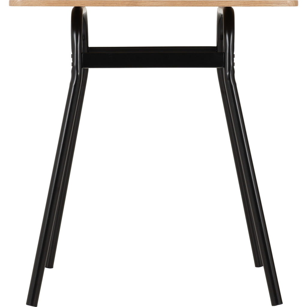 Warren 1+2 Dining Set - Russet Oak Effect/Black