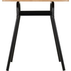 Warren 1+2 Dining Set - Russet Oak Effect/Black