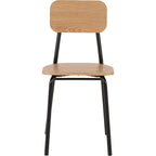 Warren 1+2 Dining Set - Russet Oak Effect/Black