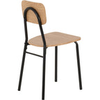 Warren 1+2 Dining Set - Russet Oak Effect/Black