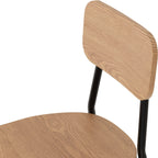 Warren 1+2 Dining Set - Russet Oak Effect/Black
