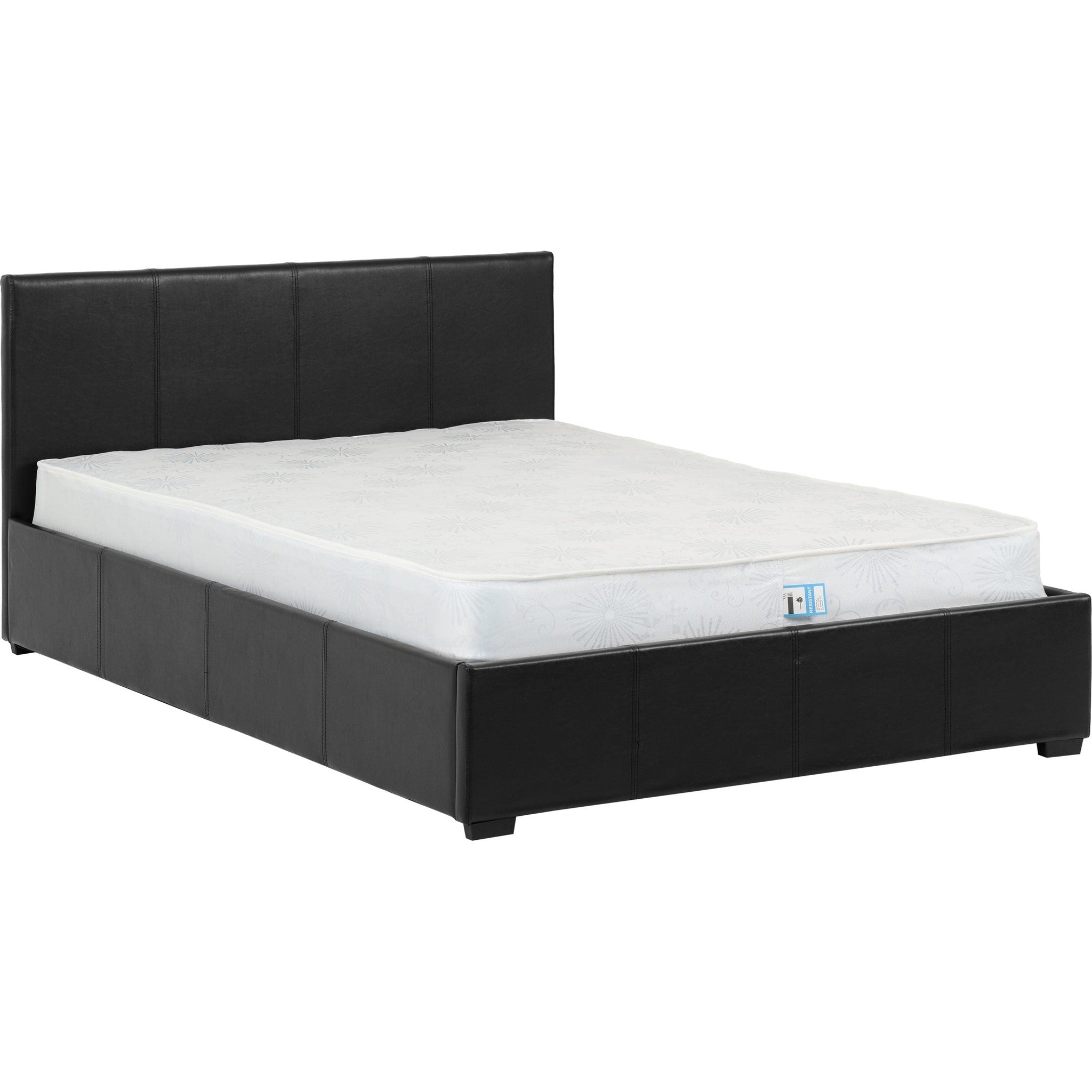 Waverley 4' Storage Bed - Black Pu