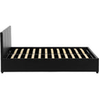 Waverley 5' Storage Bed - Black Pu