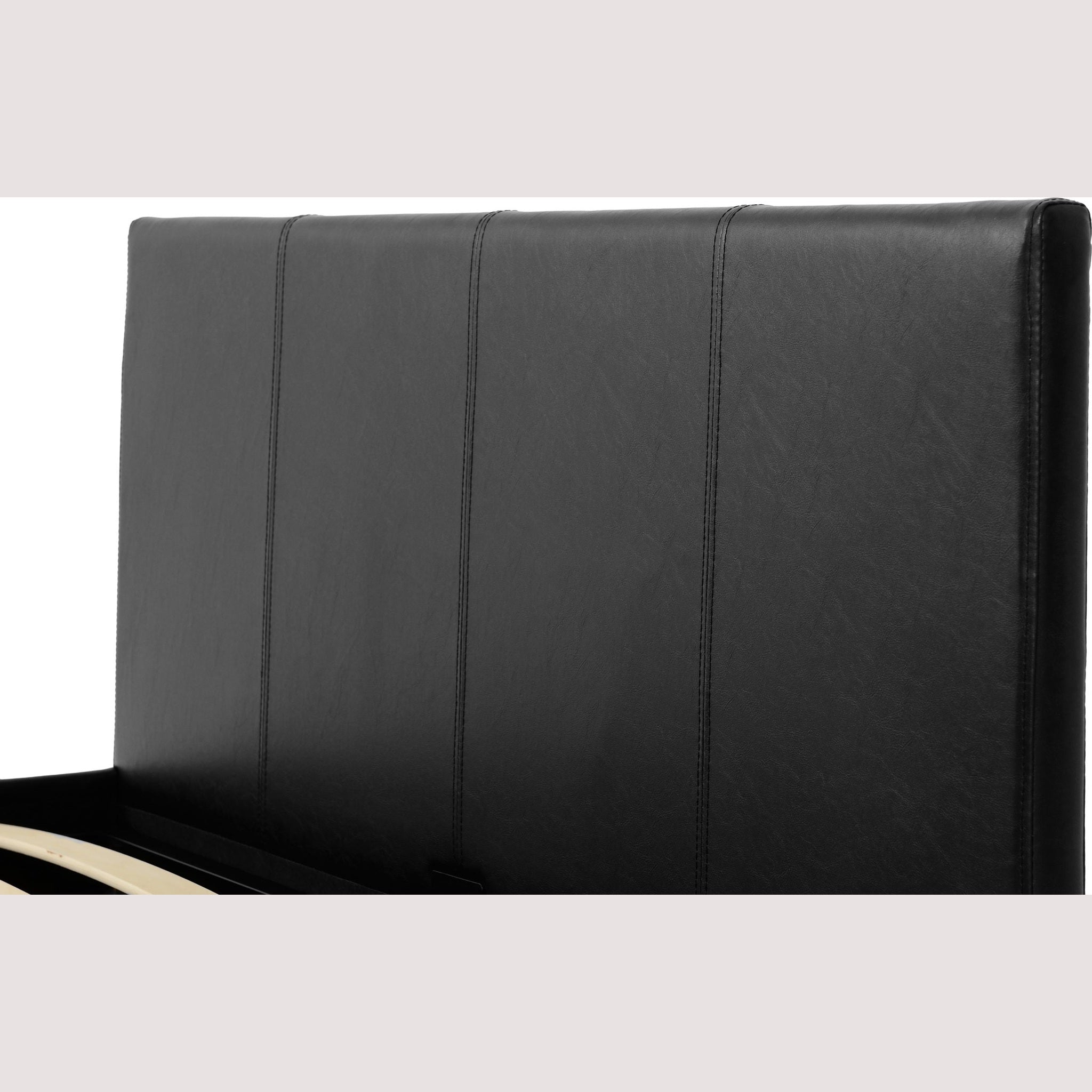 Waverley 4' Storage Bed - Black Pu