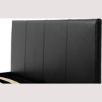 Waverley 4'6" Storage Bed - Black Pu