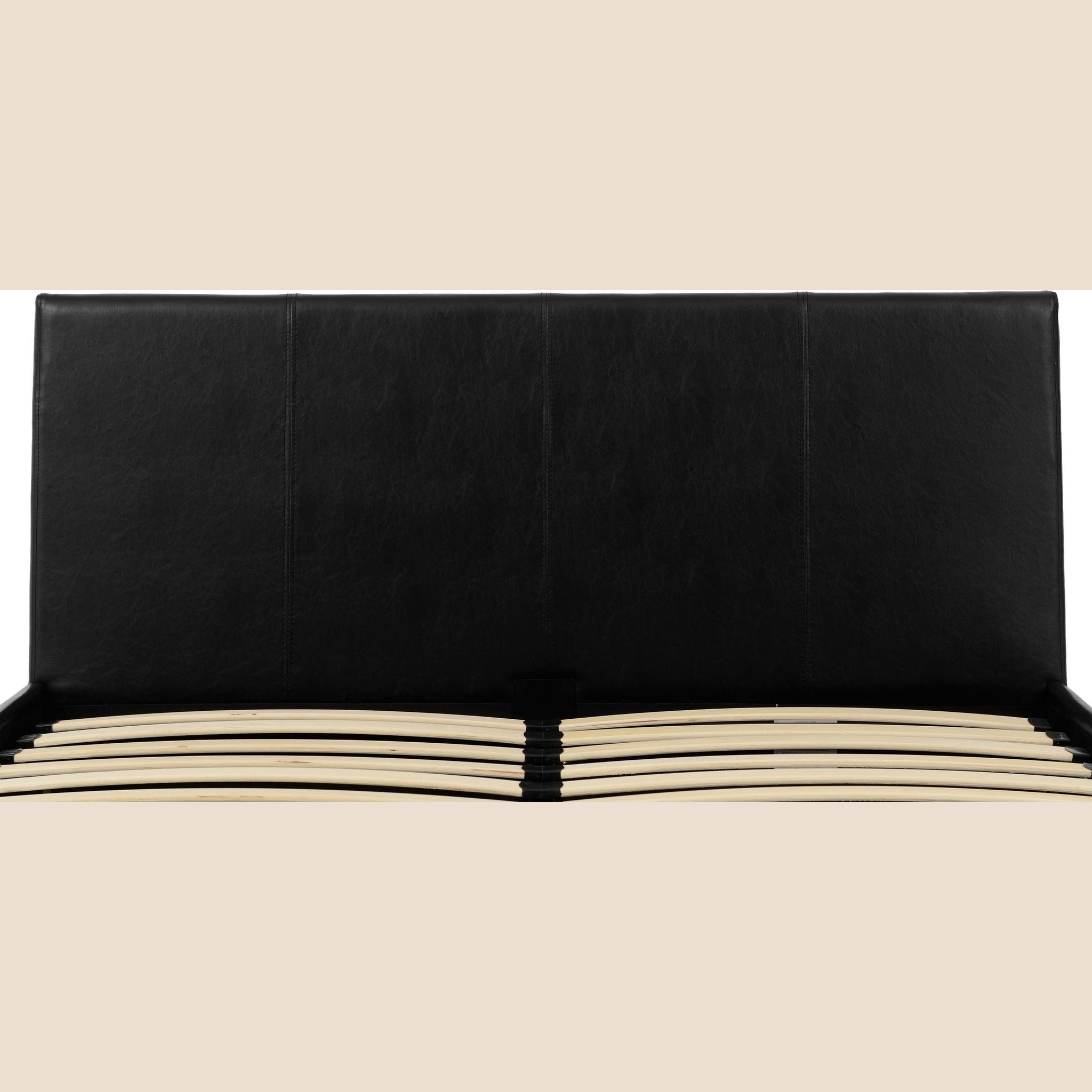 Waverley 4' Storage Bed - Black Pu