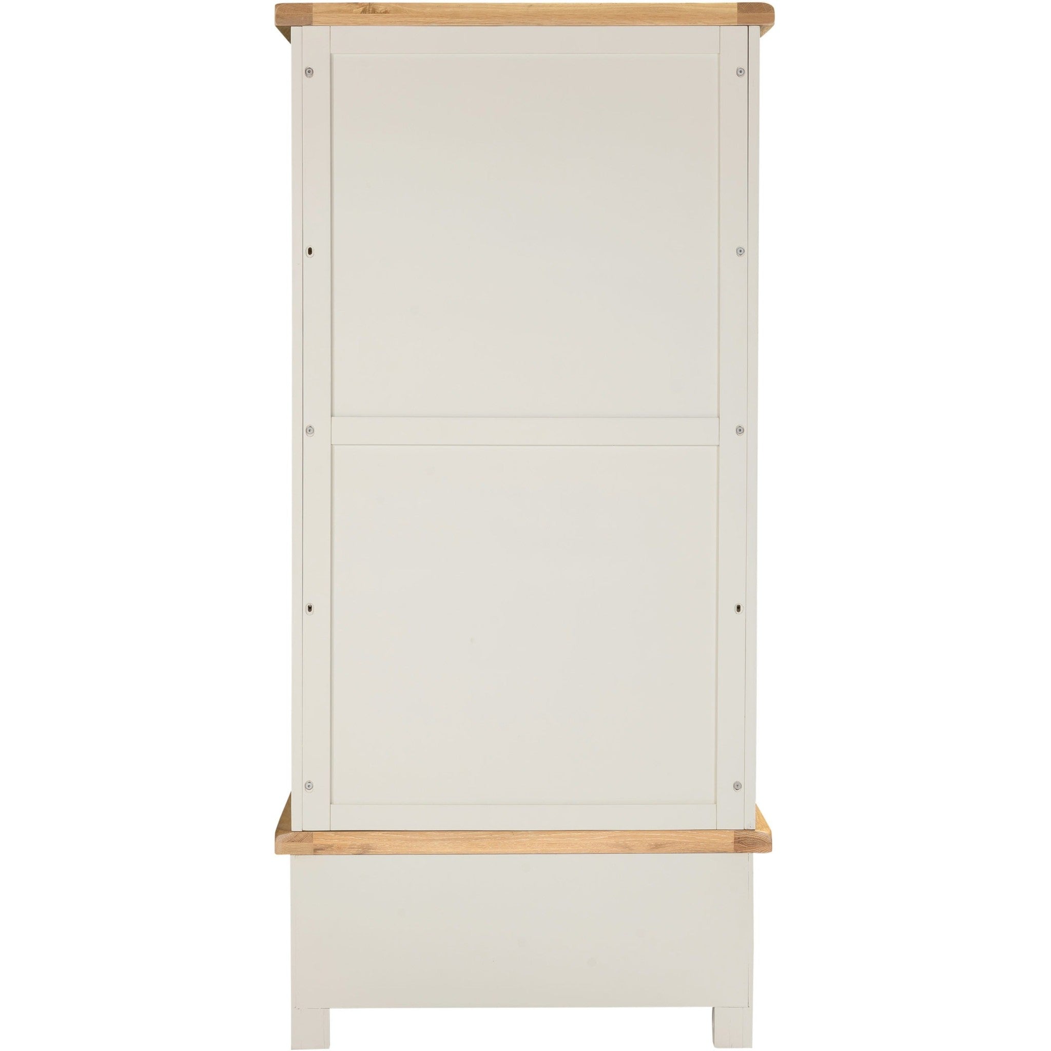 Windsor 2 Door 1 Drawer Wardrobe - Ivory/Oak