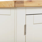 Windsor 2 Door 1 Drawer Wardrobe - Ivory/Oak
