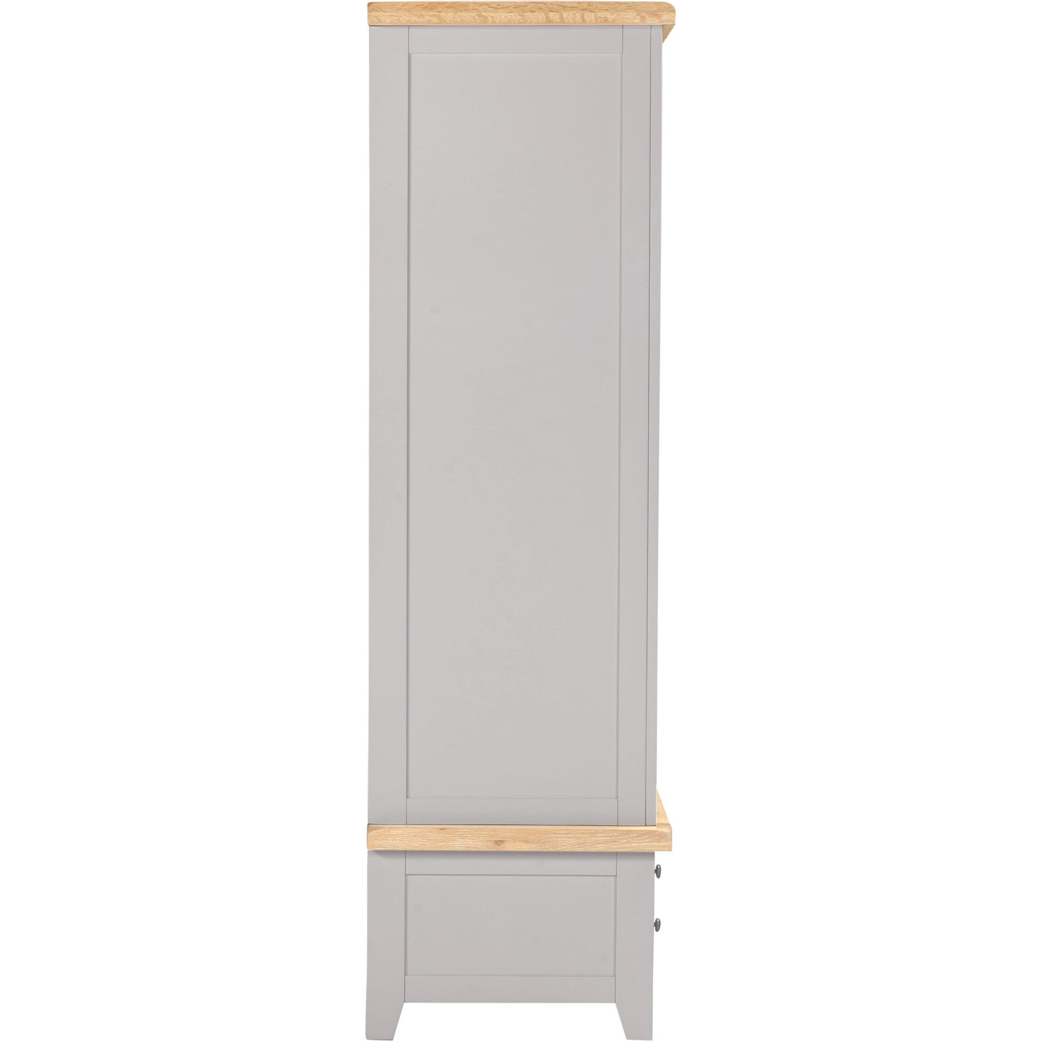 Windsor 2 Door 1 Drawer Wardrobe - Pebble Grey/Oak