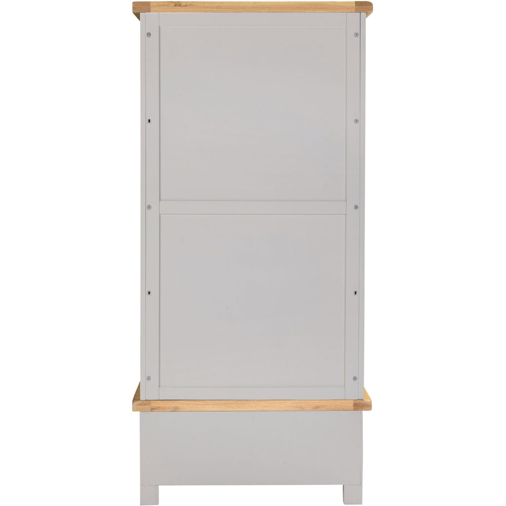 Windsor 2 Door 1 Drawer Wardrobe - Pebble Grey/Oak
