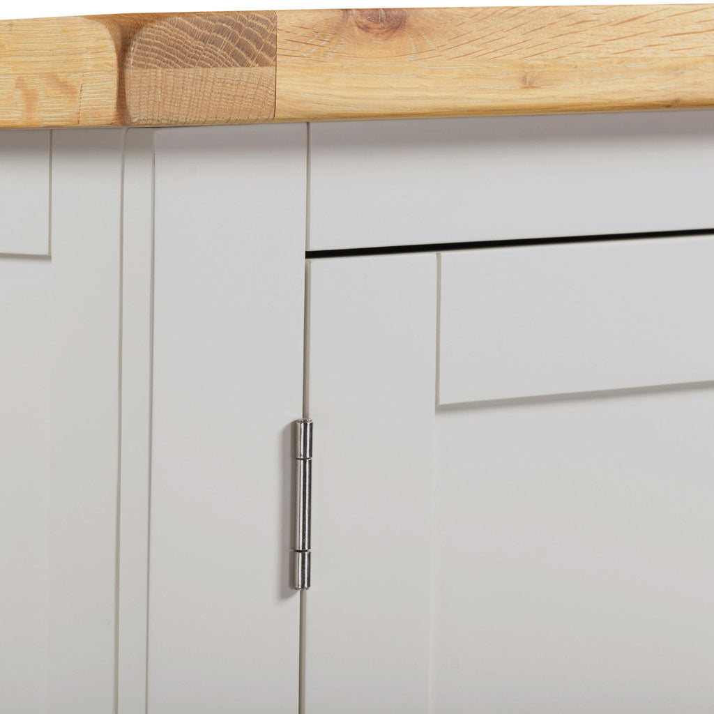 Windsor 2 Door 1 Drawer Wardrobe - Pebble Grey/Oak