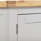 Windsor 2 Door 1 Drawer Wardrobe - Pebble Grey/Oak