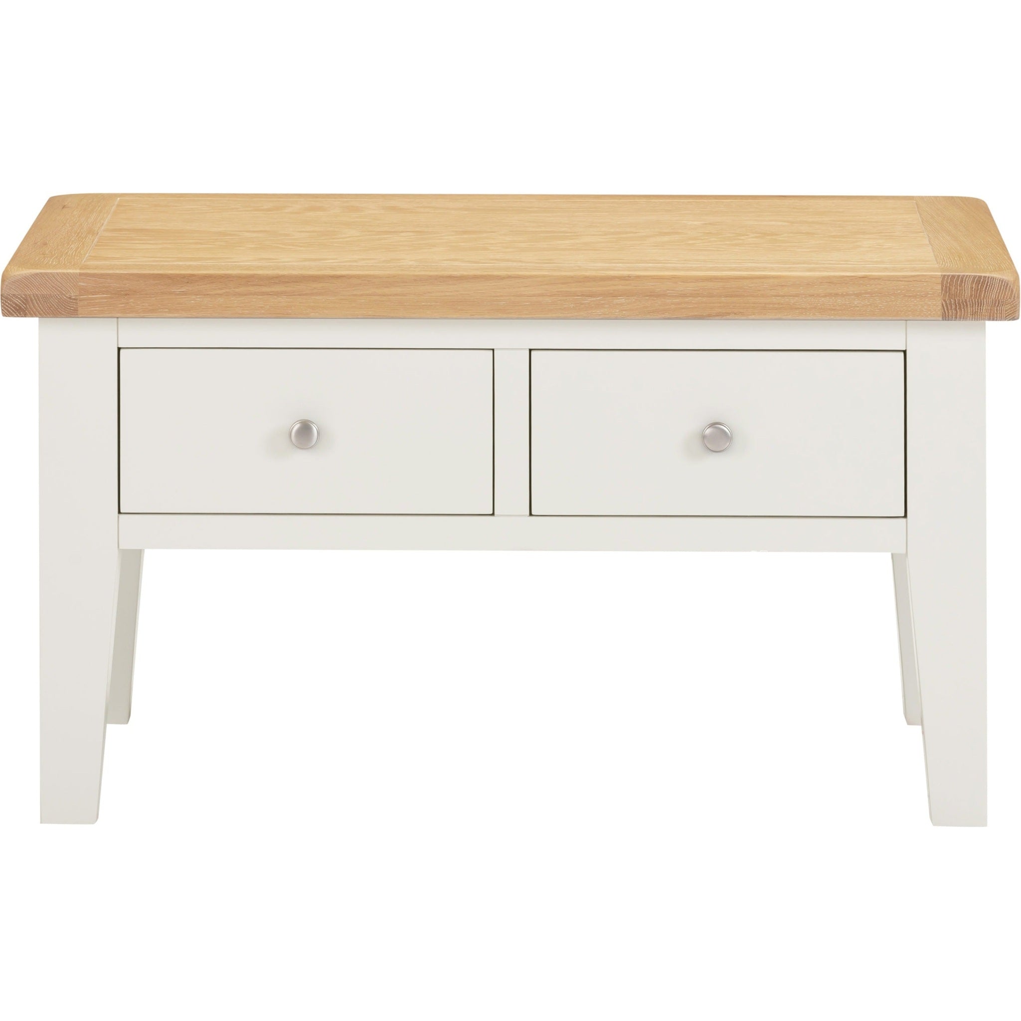 Windsor 2 Drawer Coffee Table - Ivory/Oak