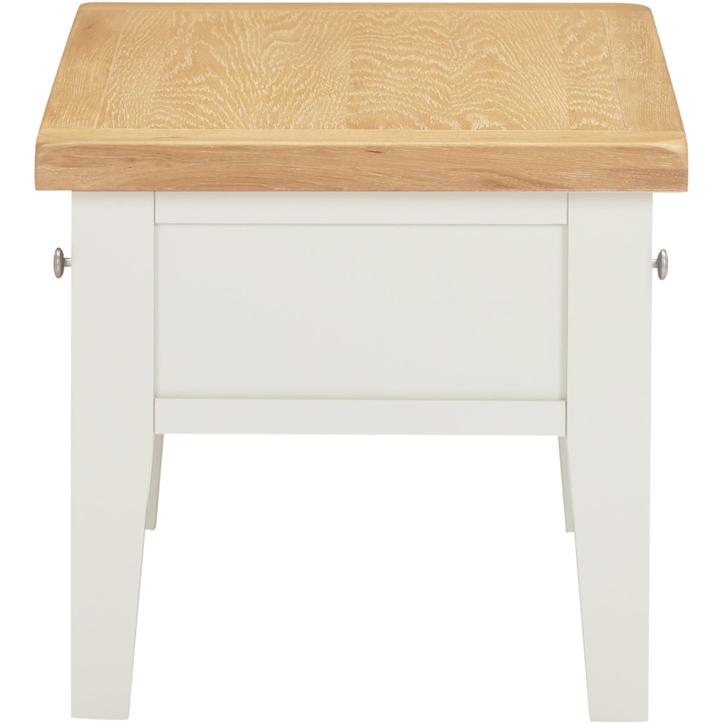 Windsor 2 Drawer Coffee Table - Ivory/Oak