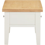 Windsor 2 Drawer Coffee Table - Ivory/Oak