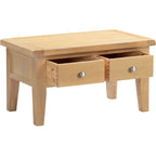 Windsor 2 Drawer Coffee Table - Natural Oak