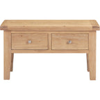 Windsor 2 Drawer Coffee Table - Natural Oak