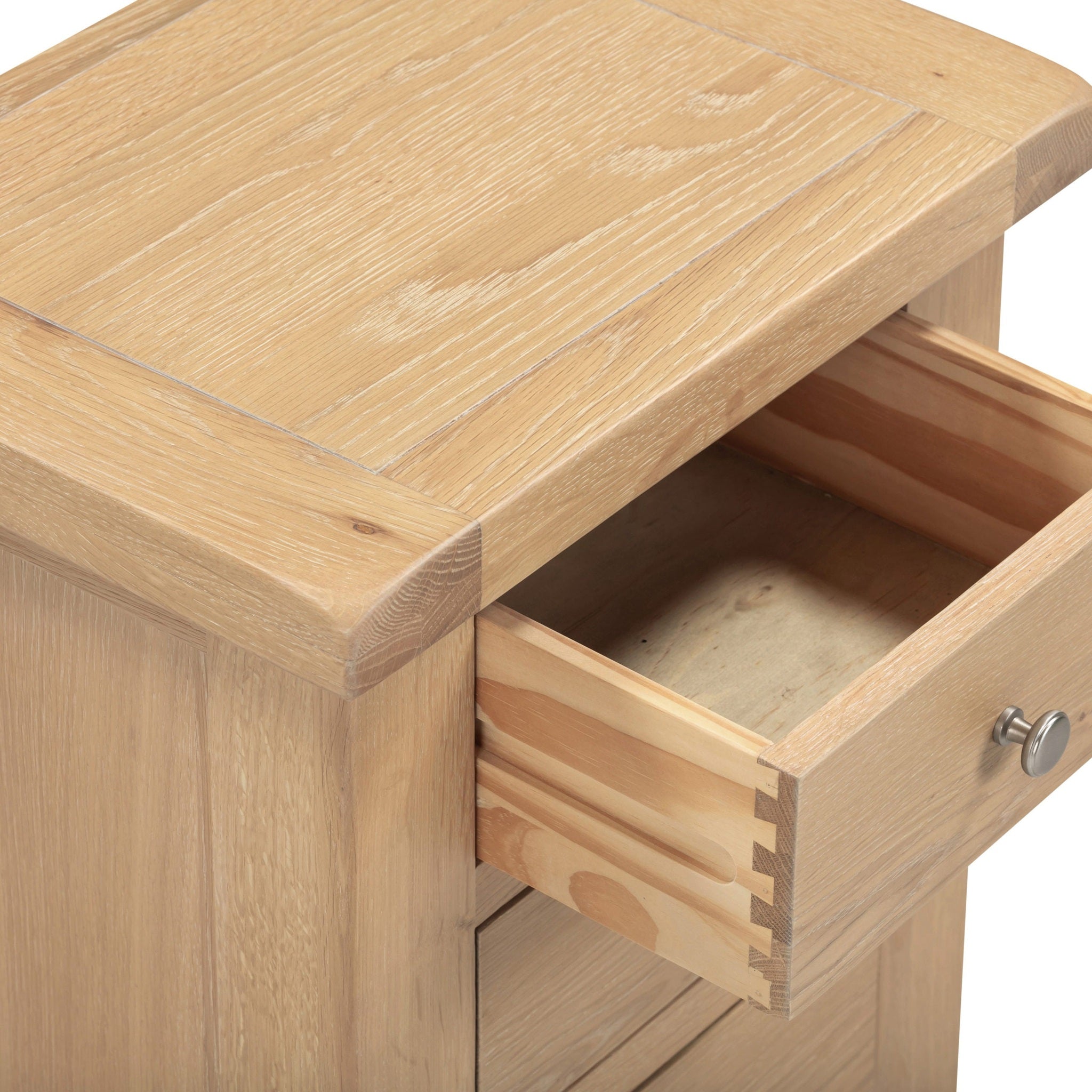 Windsor 3 Drawer Bedside - Natural Oak